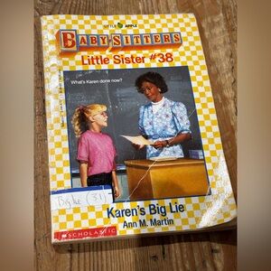 Scholastic Babysitters Little Sister #38 Book - Yellow and Red